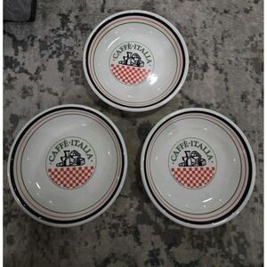 Vintage Himark Caffe Italia-Made in Italy -Pasta/Salad Bowls-Set of 3